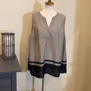 Simple, elegant sleeveless blouse by Cynthia Rowley.